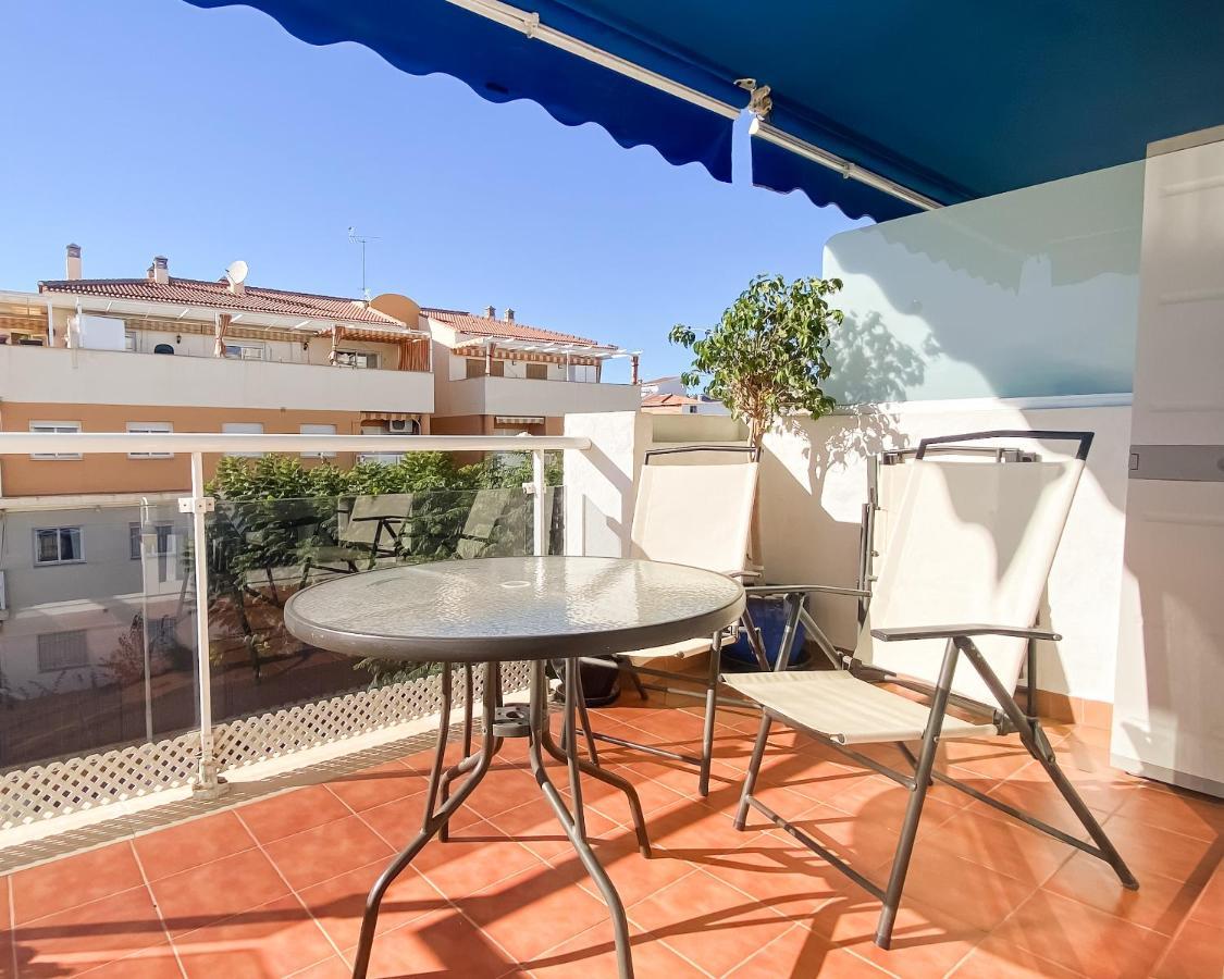 Escapada Familiar En Torrox Costa A 100M De La Playa, Vistas Al Mar Y Parking Gratis Apartment Luaran gambar